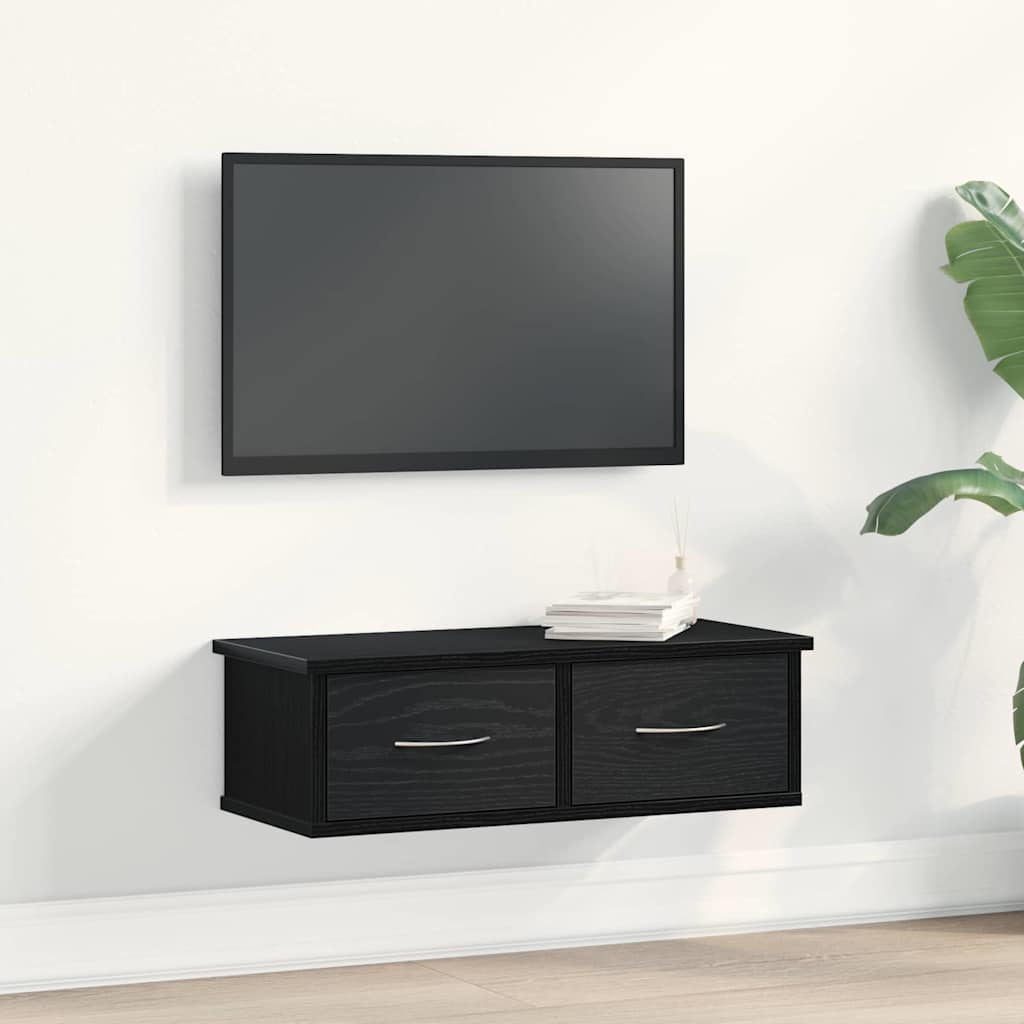 Dulap de perete Stejar negru 60 x 26 x 18.5 cm Lemn compozit GartenMobel Dekor