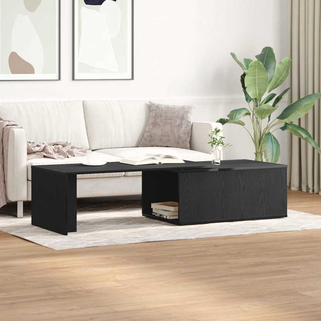 Masă de cafea Stejar negru 150 x 50 x 35 cm Lemn compozit GartenMobel Dekor