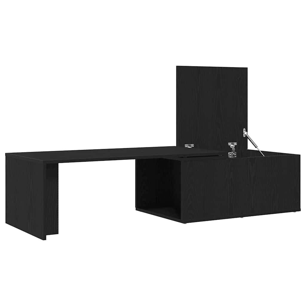 Masă de cafea Stejar negru 150 x 50 x 35 cm Lemn compozit GartenMobel Dekor