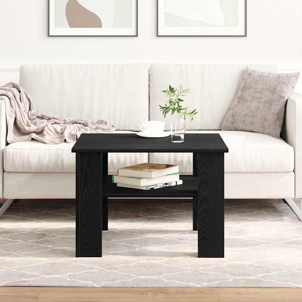 Masă de cafea Stejar negru 60 x 60 x 42 cm Lemn compozit GartenMobel Dekor