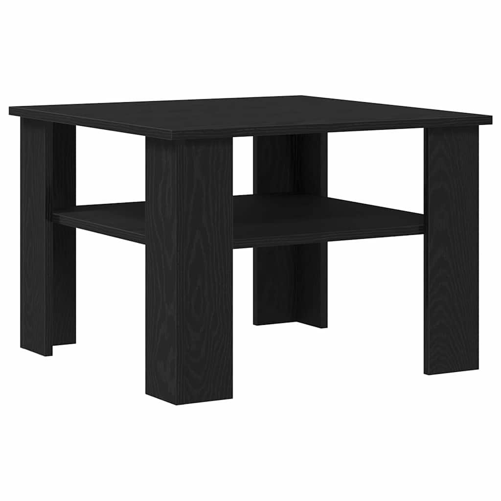 Masă de cafea Stejar negru 60 x 60 x 42 cm Lemn compozit GartenMobel Dekor
