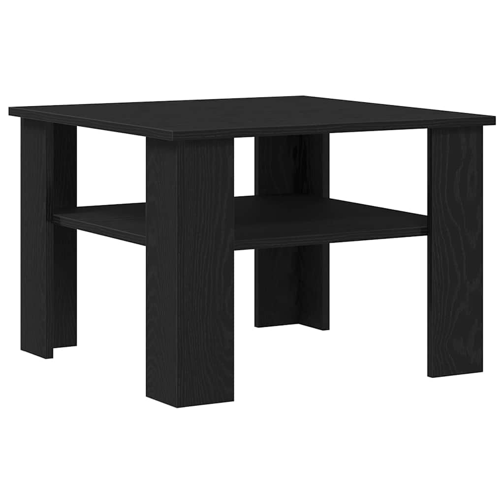 Masă de cafea Stejar negru 60 x 60 x 42 cm Lemn compozit GartenMobel Dekor