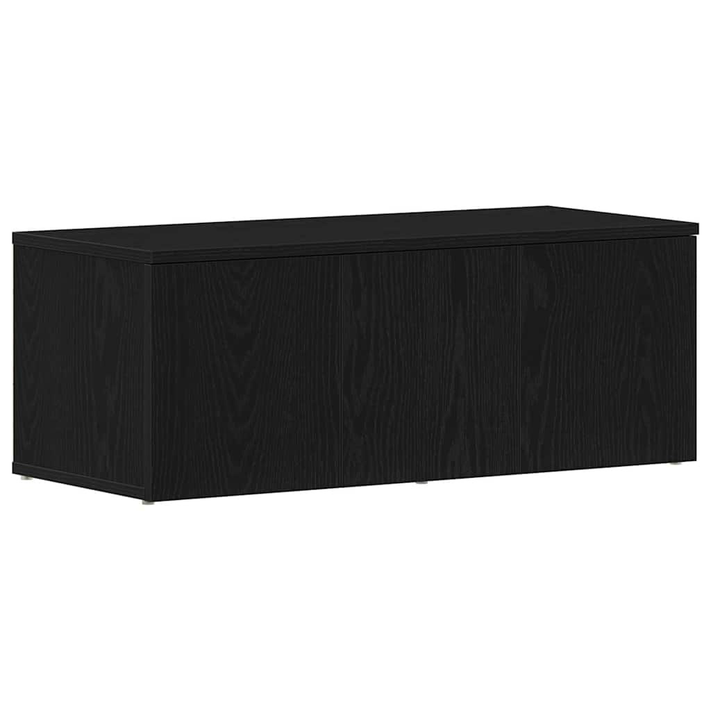 Support TV cu sertar Negru 80 x 34 x 30 cm Lemn compozit GartenMobel Dekor