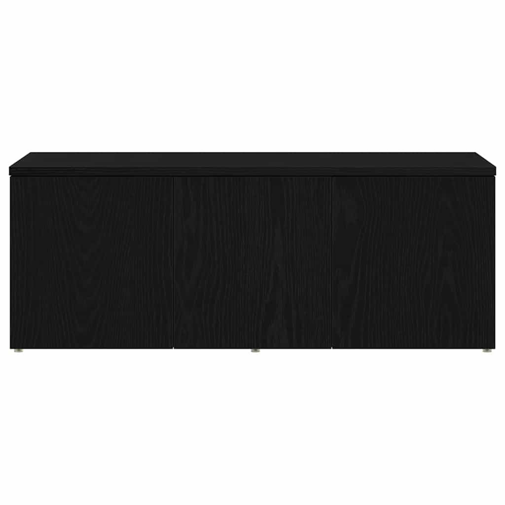 Support TV cu sertar Negru 80 x 34 x 30 cm Lemn compozit GartenMobel Dekor