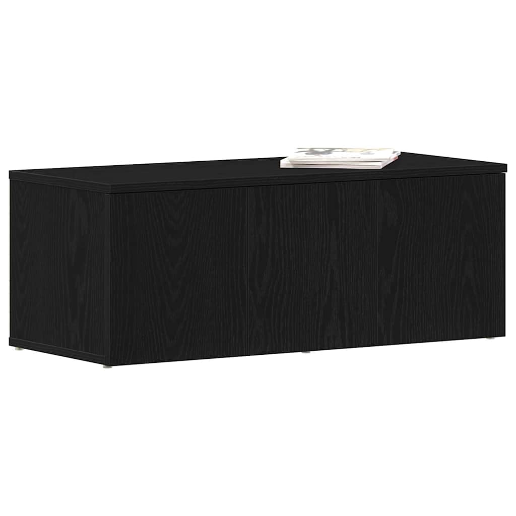 Support TV cu sertar Negru 80 x 34 x 30 cm Lemn compozit GartenMobel Dekor