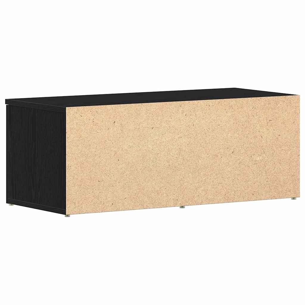 Support TV cu sertar Negru 80 x 34 x 30 cm Lemn compozit GartenMobel Dekor