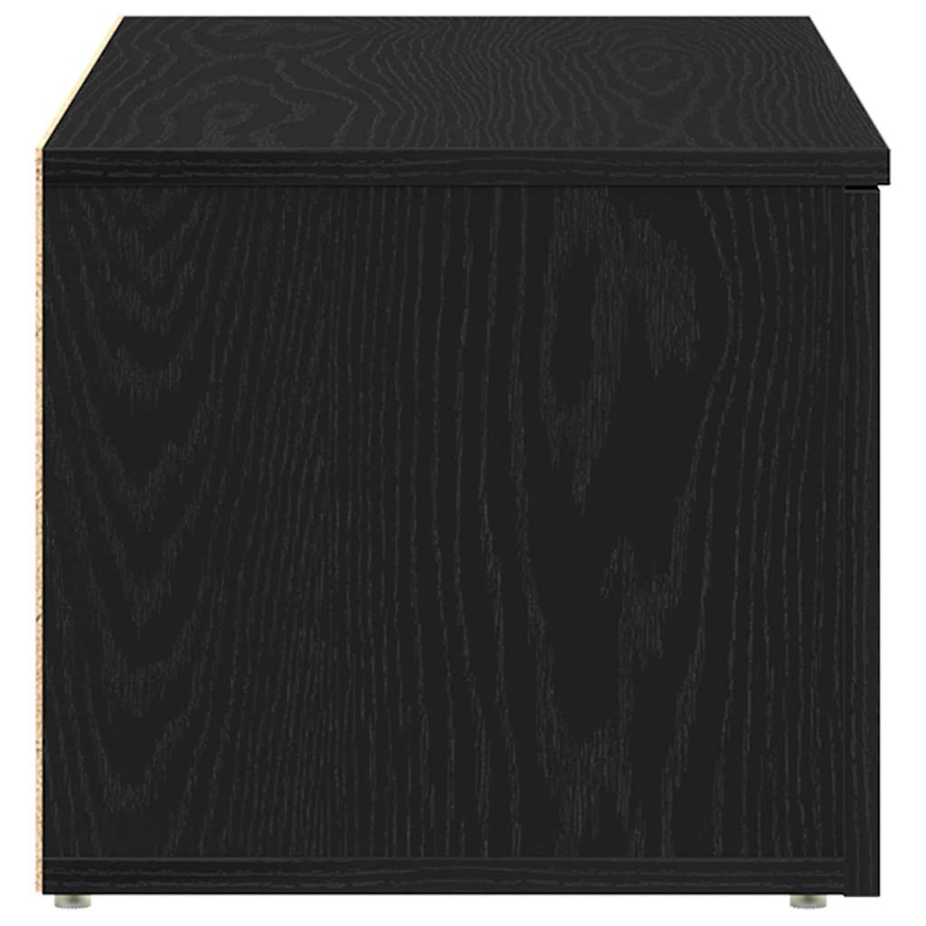 Support TV cu sertar Negru 80 x 34 x 30 cm Lemn compozit GartenMobel Dekor
