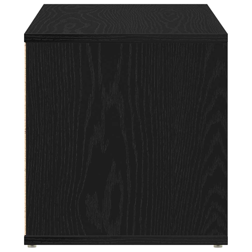 Support TV cu sertar Negru 80 x 34 x 35.5 cm Lemn compozit GartenMobel Dekor