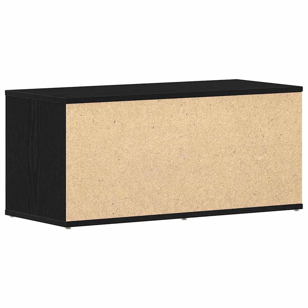 Support TV cu sertar Negru 80 x 34 x 35.5 cm Lemn compozit GartenMobel Dekor