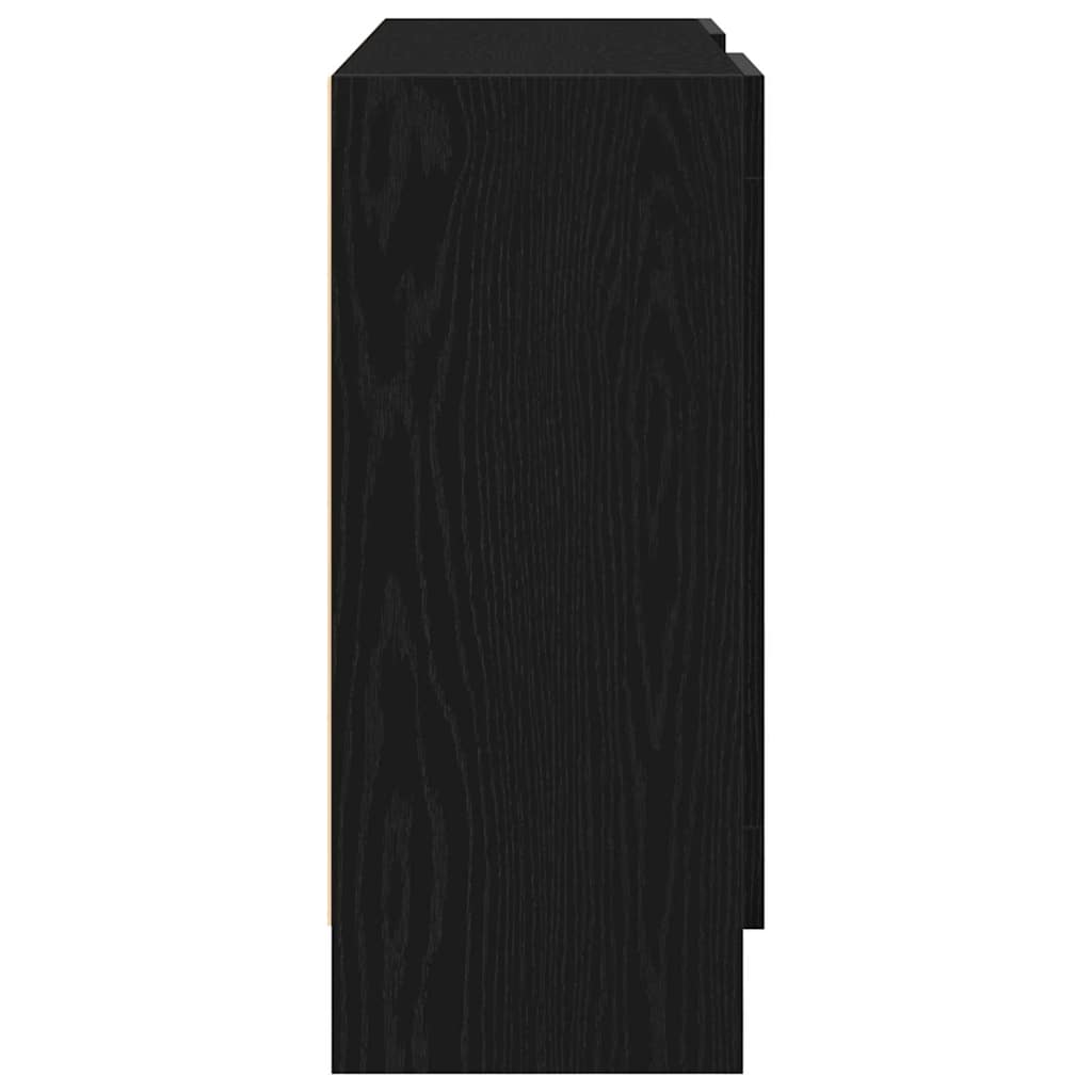 Bufet Negru 120 x 30.5 x 70 cm Lemn compozit GartenMobel Dekor