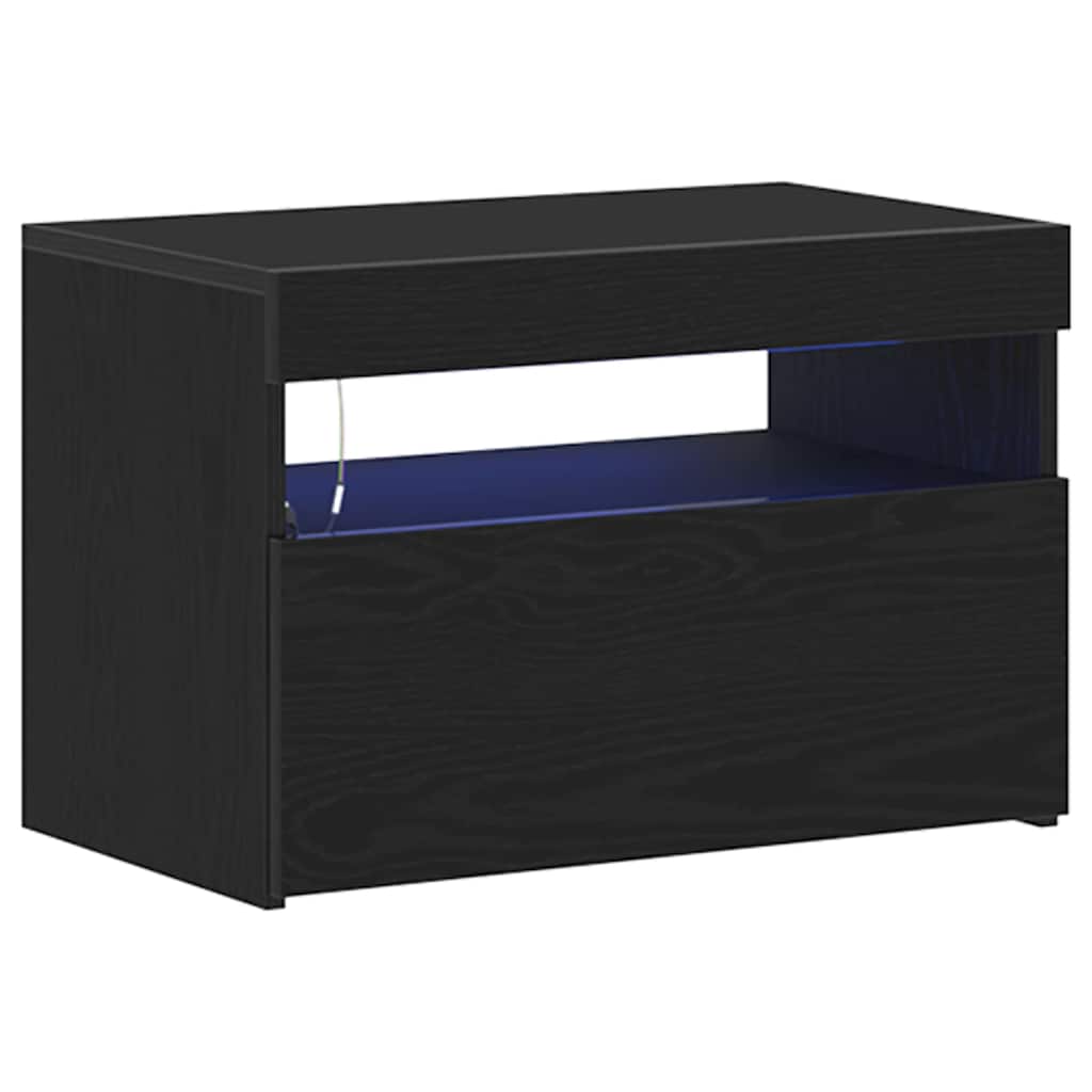 Cabinet TV 2 pcs Negru 60 x 35 x 40 cm Lemn compozit GartenMobel Dekor