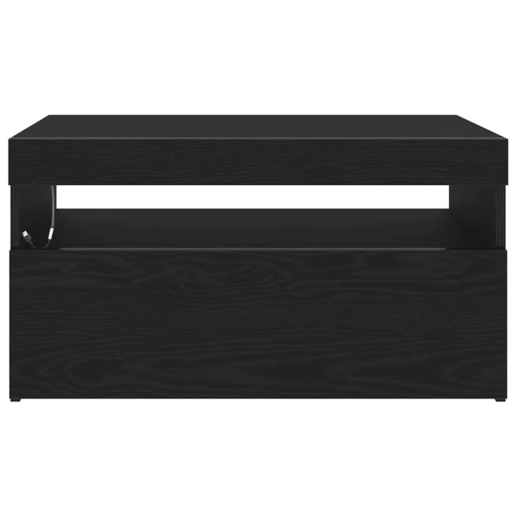 Cabinet TV 2 pcs Negru 75 x 35 x 40 cm Lemn compozit GartenMobel Dekor