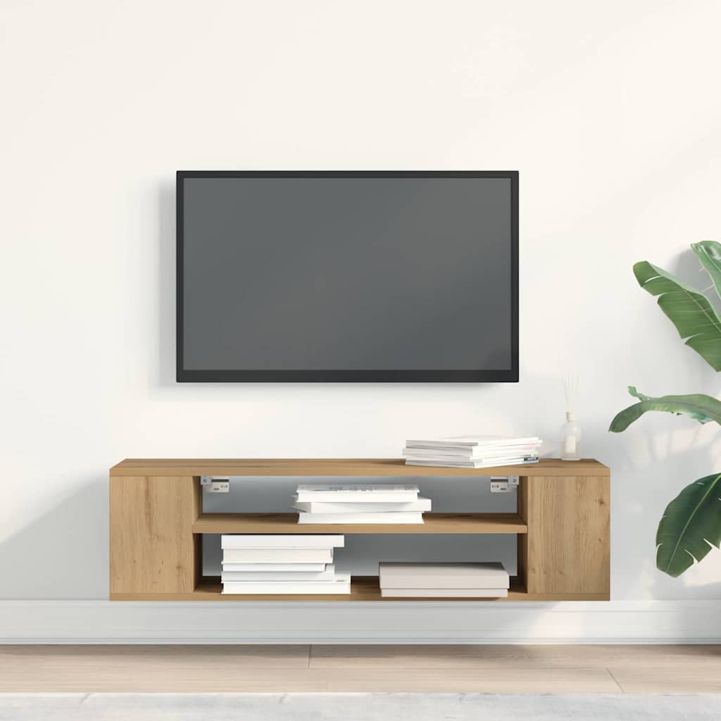 Cabinet TV Bej 100 x 30 x 26.5 cm Lemn compozit GartenMobel Dekor