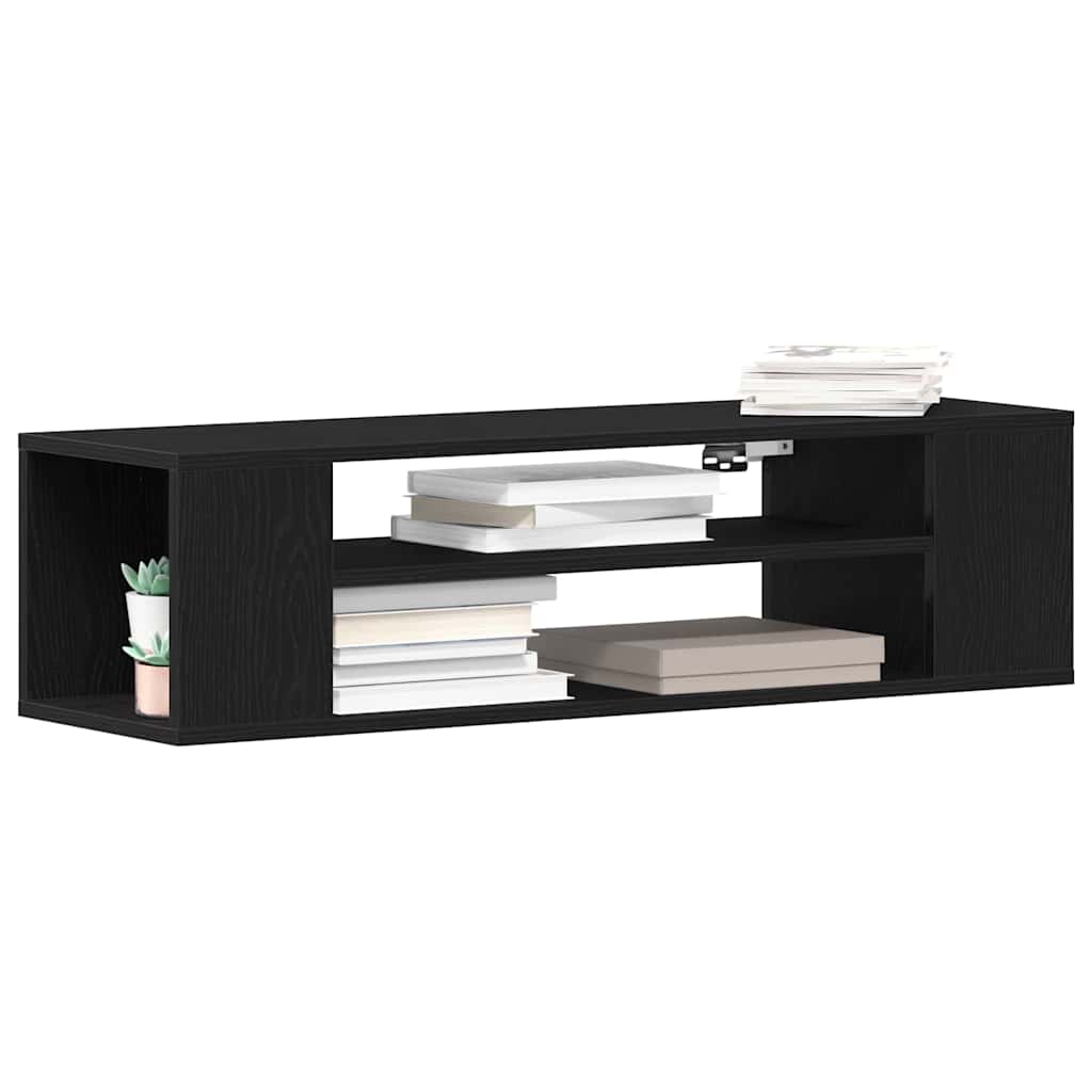 Cabinet TV Negru 100 x 30 x 26.5 cm Lemn compozit GartenMobel Dekor