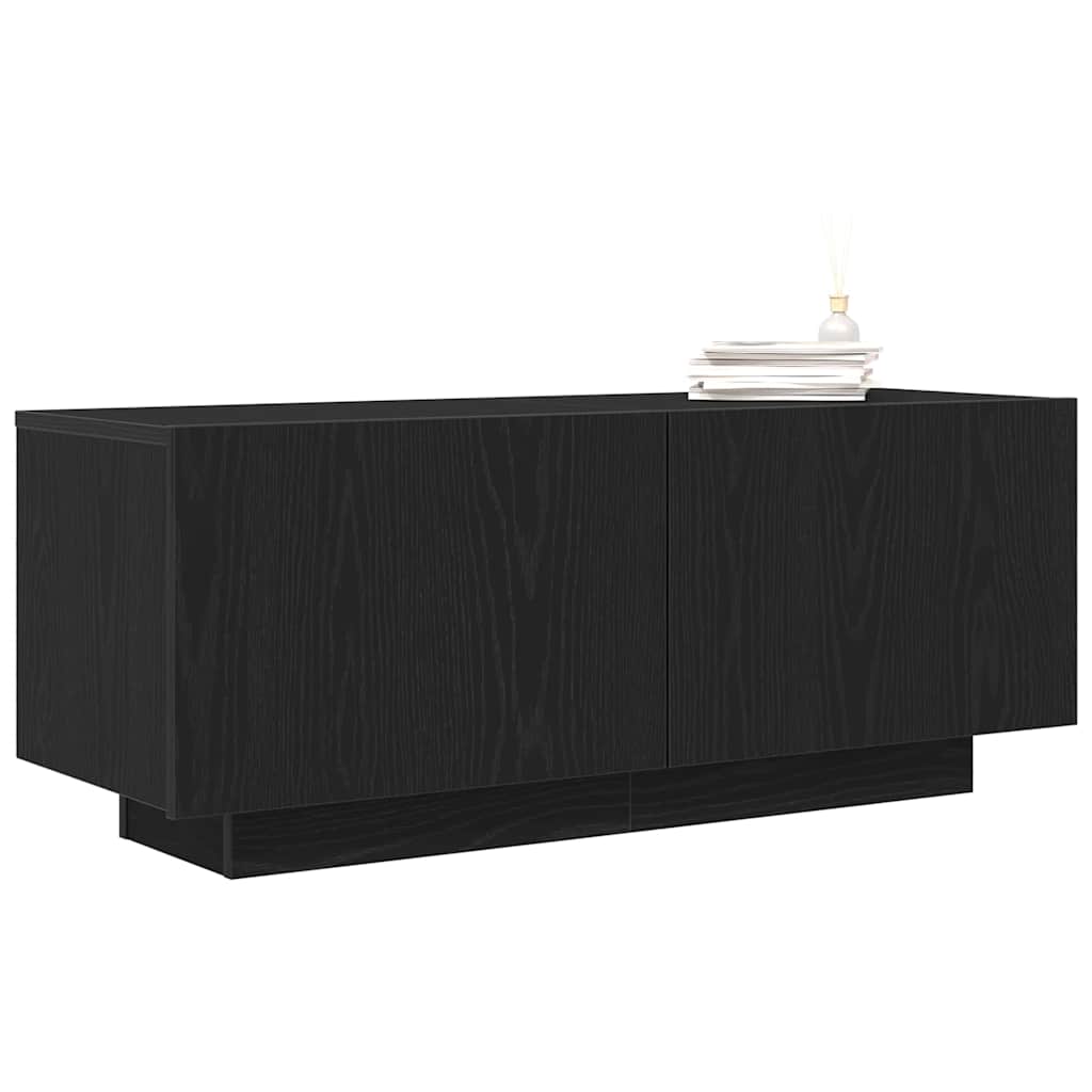 Cabinet TV Negru 100 x 35 x 40 cm Lemn compozit GartenMobel Dekor