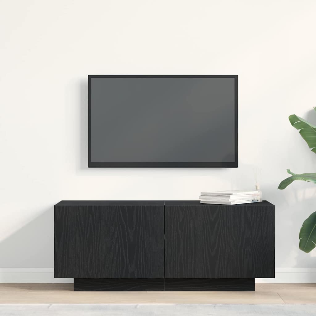 Cabinet TV Negru 100 x 35 x 40 cm Lemn compozit GartenMobel Dekor