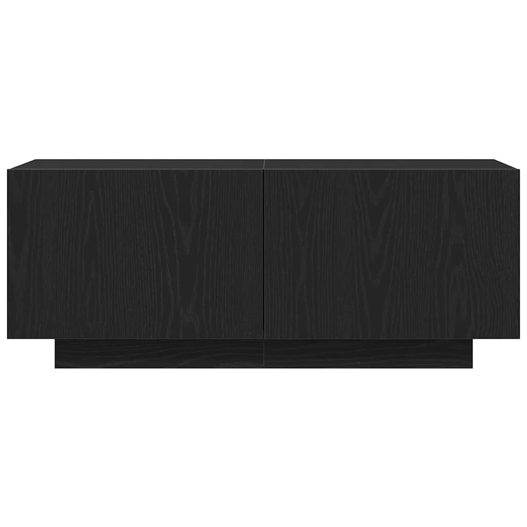 Cabinet TV Negru 100 x 35 x 40 cm Lemn compozit GartenMobel Dekor