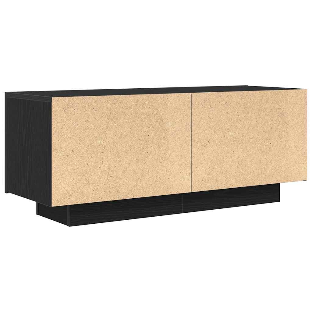 Cabinet TV Negru 100 x 35 x 40 cm Lemn compozit GartenMobel Dekor