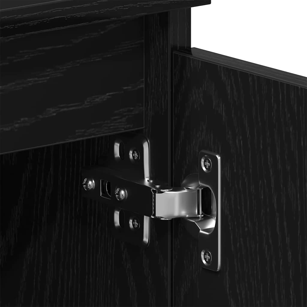 Cabinet TV Negru 102 x 35 x 50 cm Lemn compozit GartenMobel Dekor