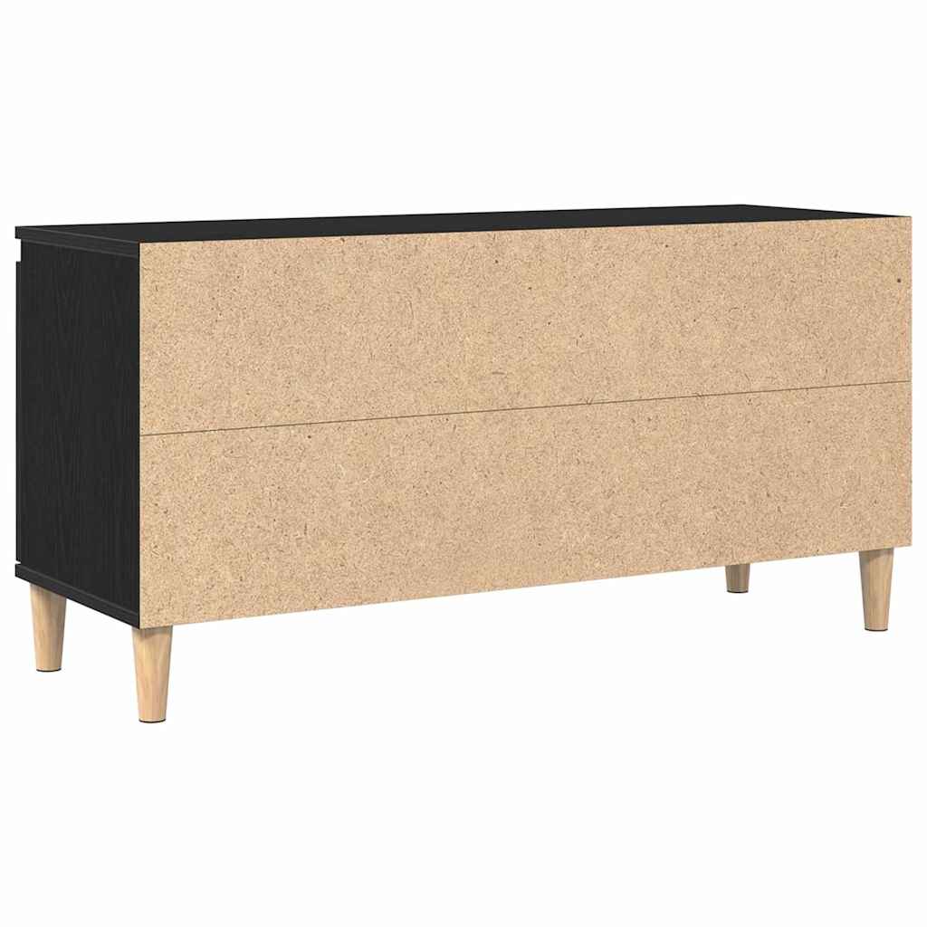 Cabinet TV Negru 102 x 35 x 50 cm Lemn compozit GartenMobel Dekor
