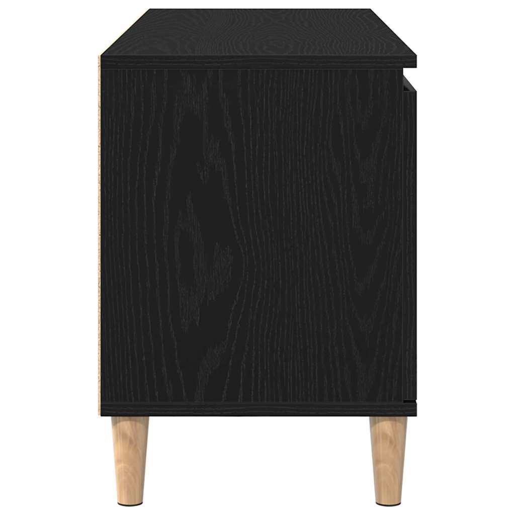 Cabinet TV Negru 102 x 35 x 50 cm Lemn compozit GartenMobel Dekor