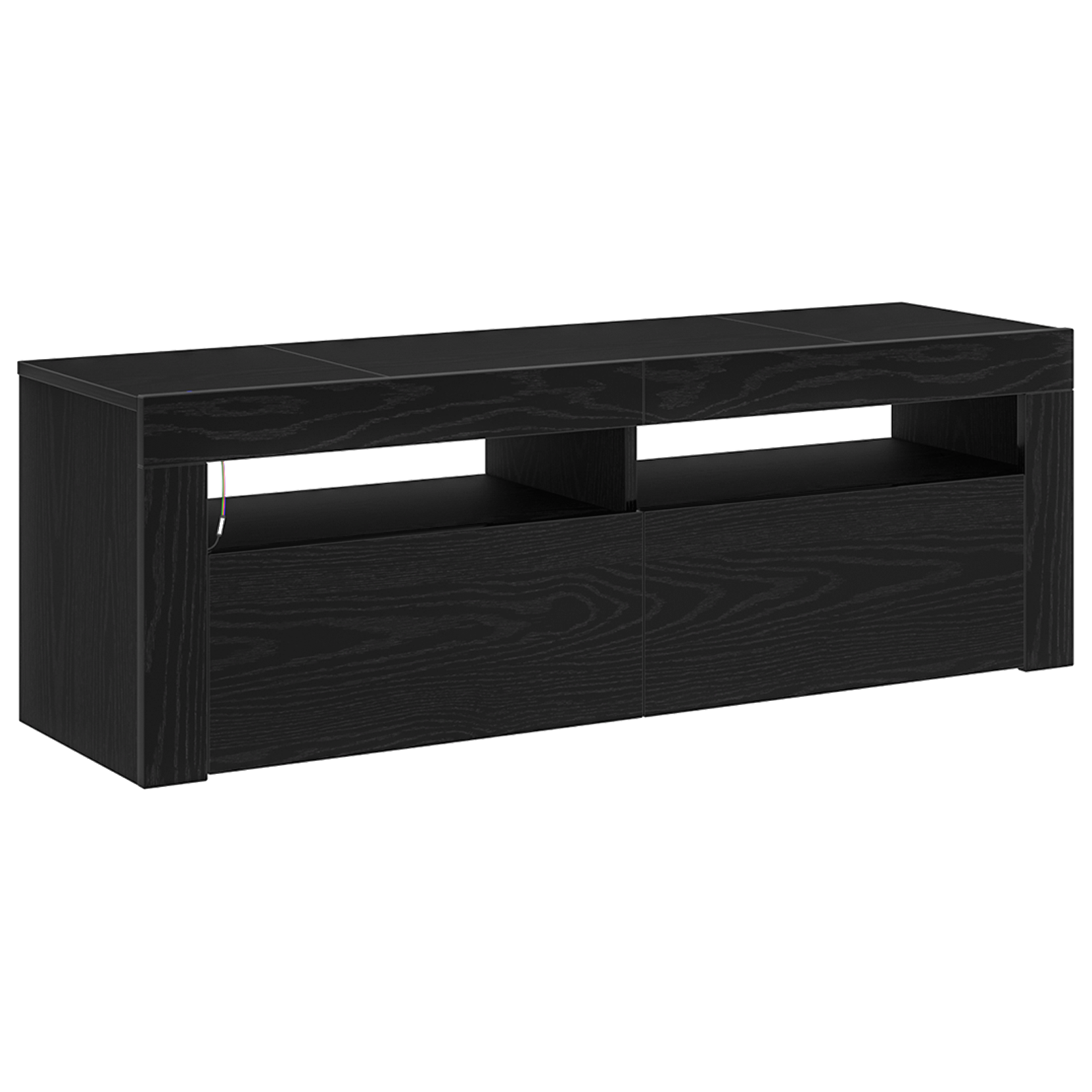Cabinet TV Negru 120 x 35 x 40 cm Lemn compozit GartenMobel Dekor