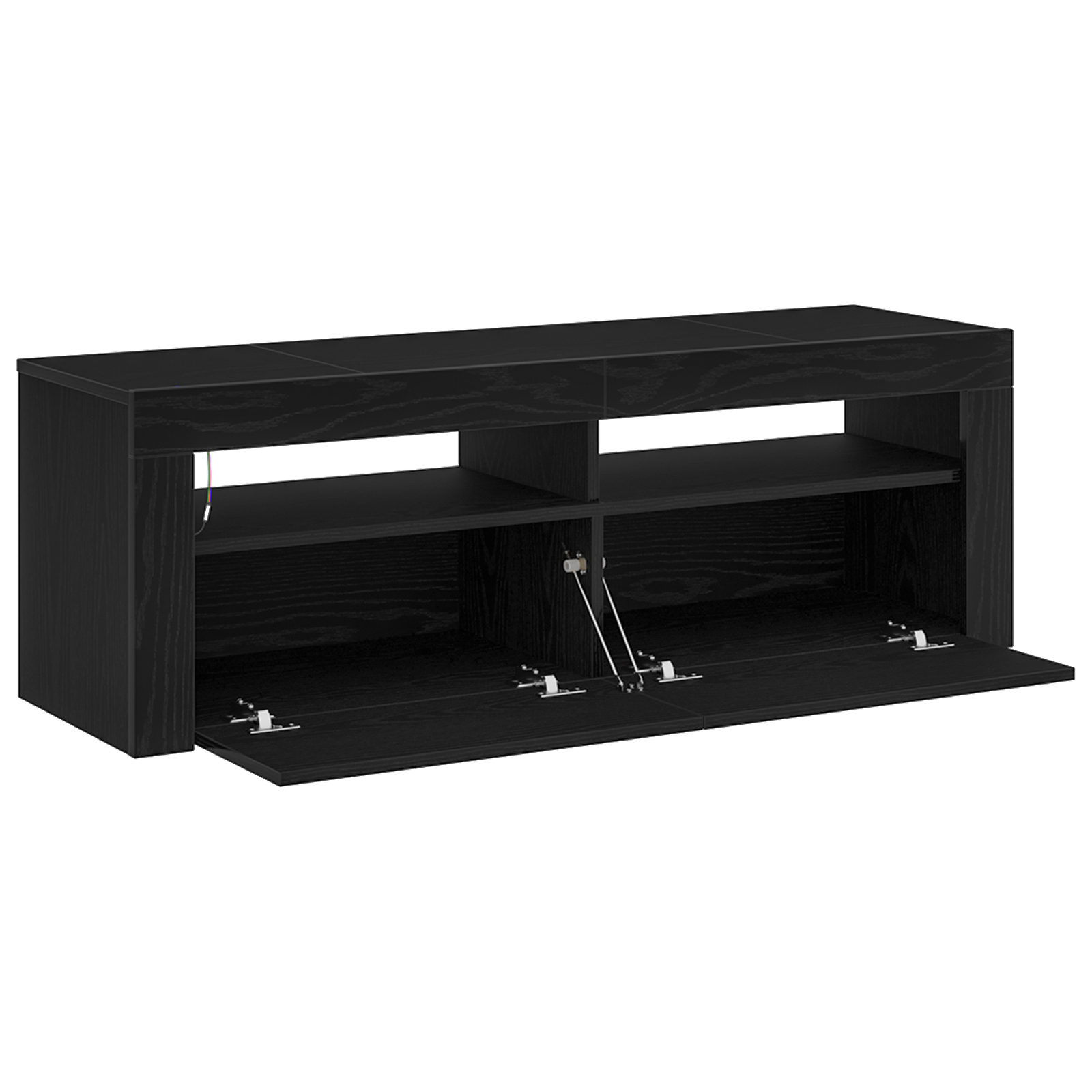 Cabinet TV Negru 120 x 35 x 40 cm Lemn compozit GartenMobel Dekor