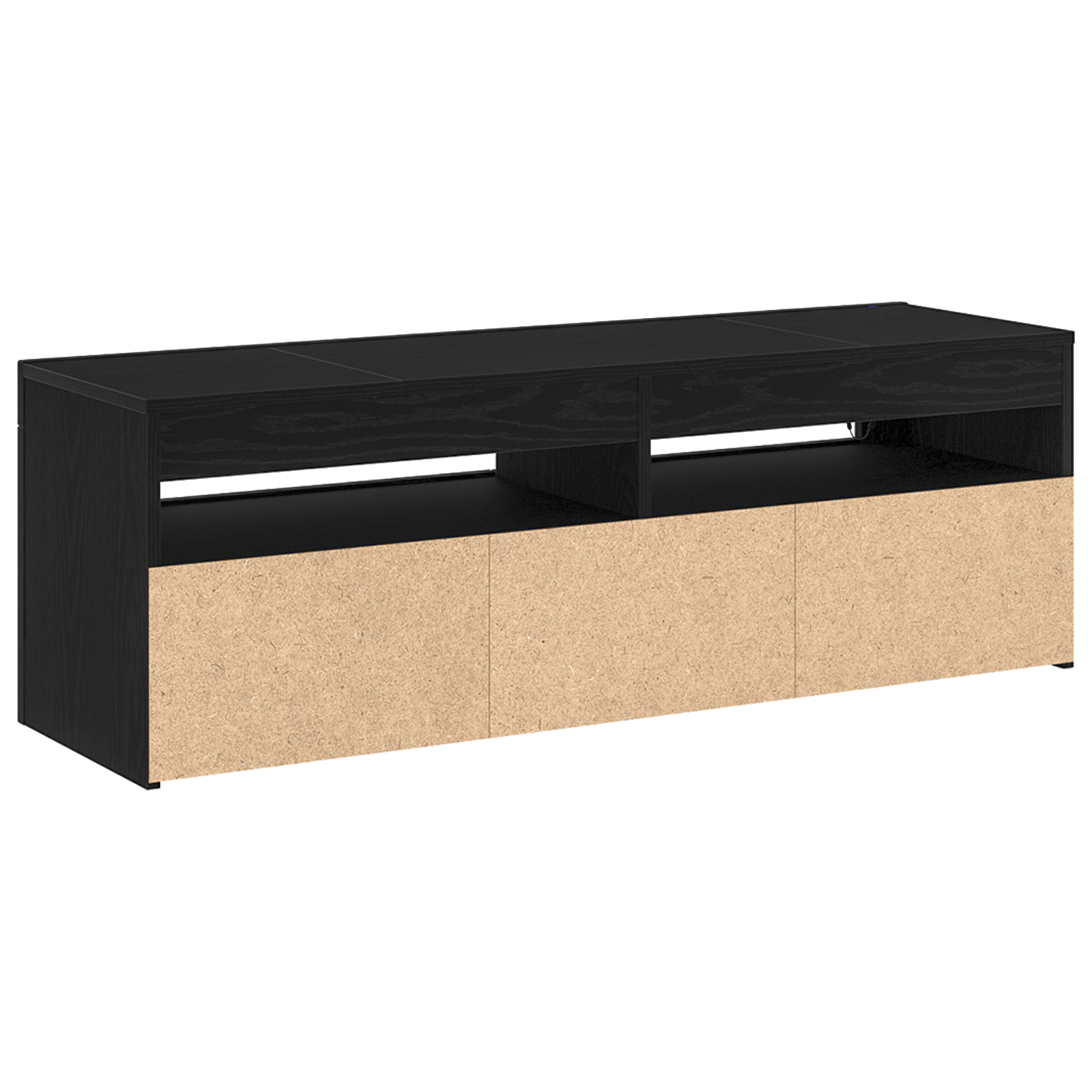 Cabinet TV Negru 120 x 35 x 40 cm Lemn compozit GartenMobel Dekor