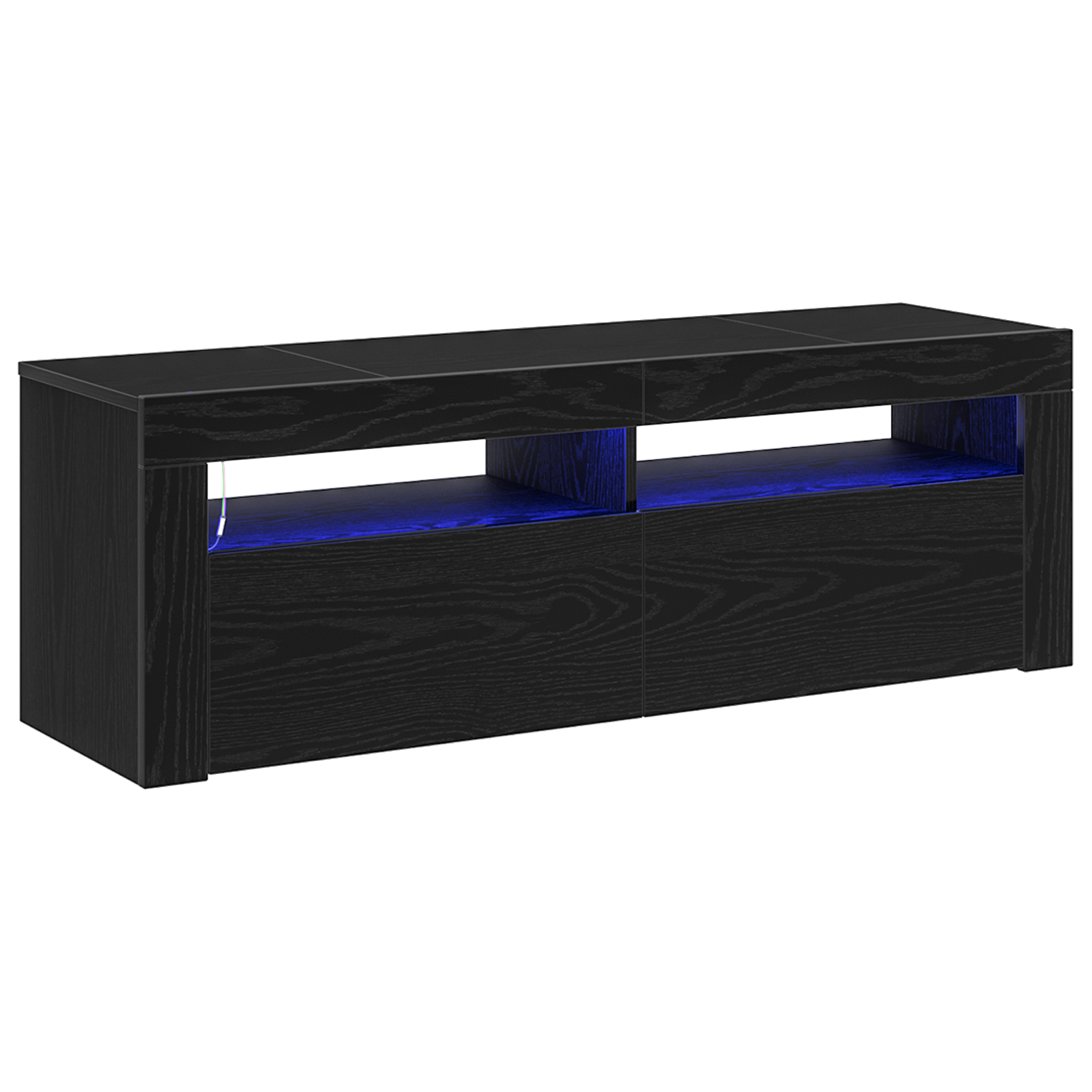 Cabinet TV Negru 120 x 35 x 40 cm Lemn compozit GartenMobel Dekor
