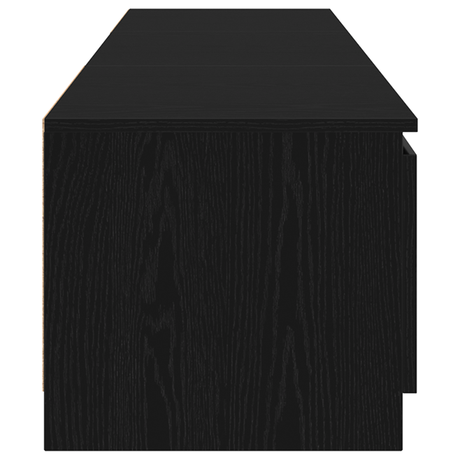 Cabinet TV Negru 140 x 38.5 x 36 cm Lemn compozit GartenMobel Dekor
