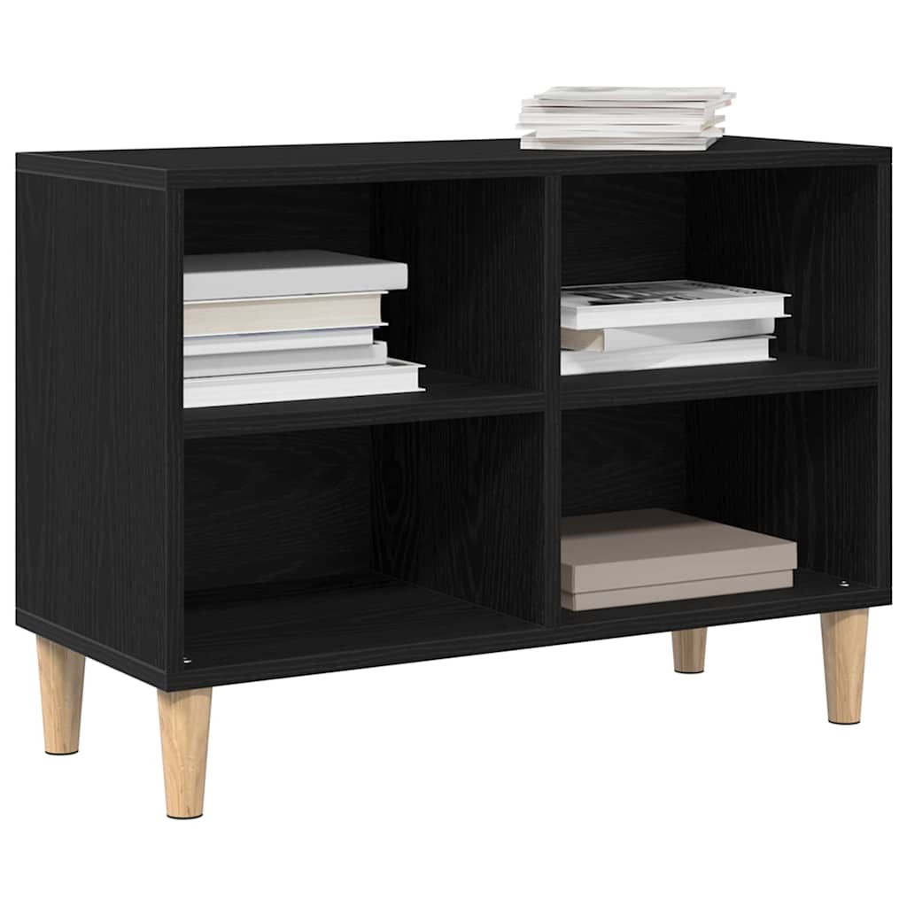 Cabinet TV Negru 69.5 x 30 x 50 cm Lemn compozit GartenMobel Dekor
