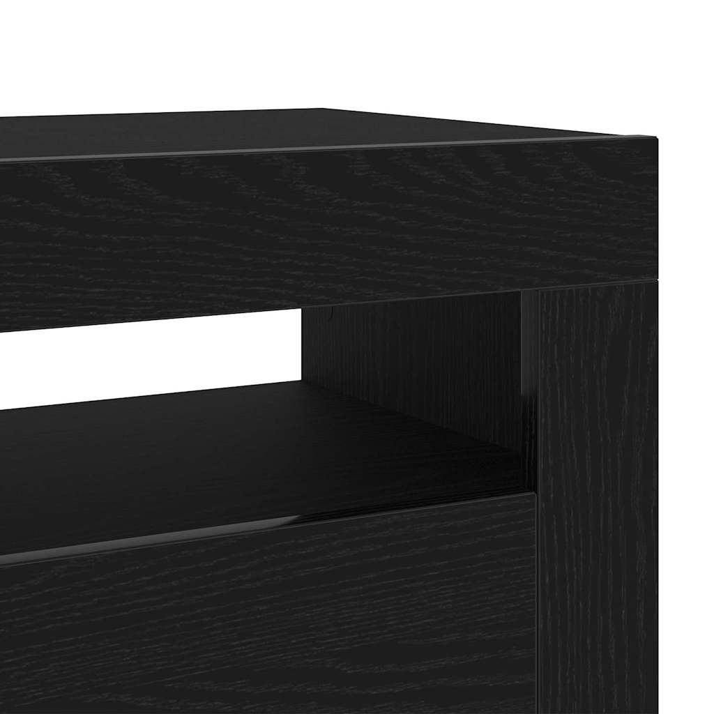 Cabinet TV Negru 75 x 35 x 40 cm Lemn compozit GartenMobel Dekor