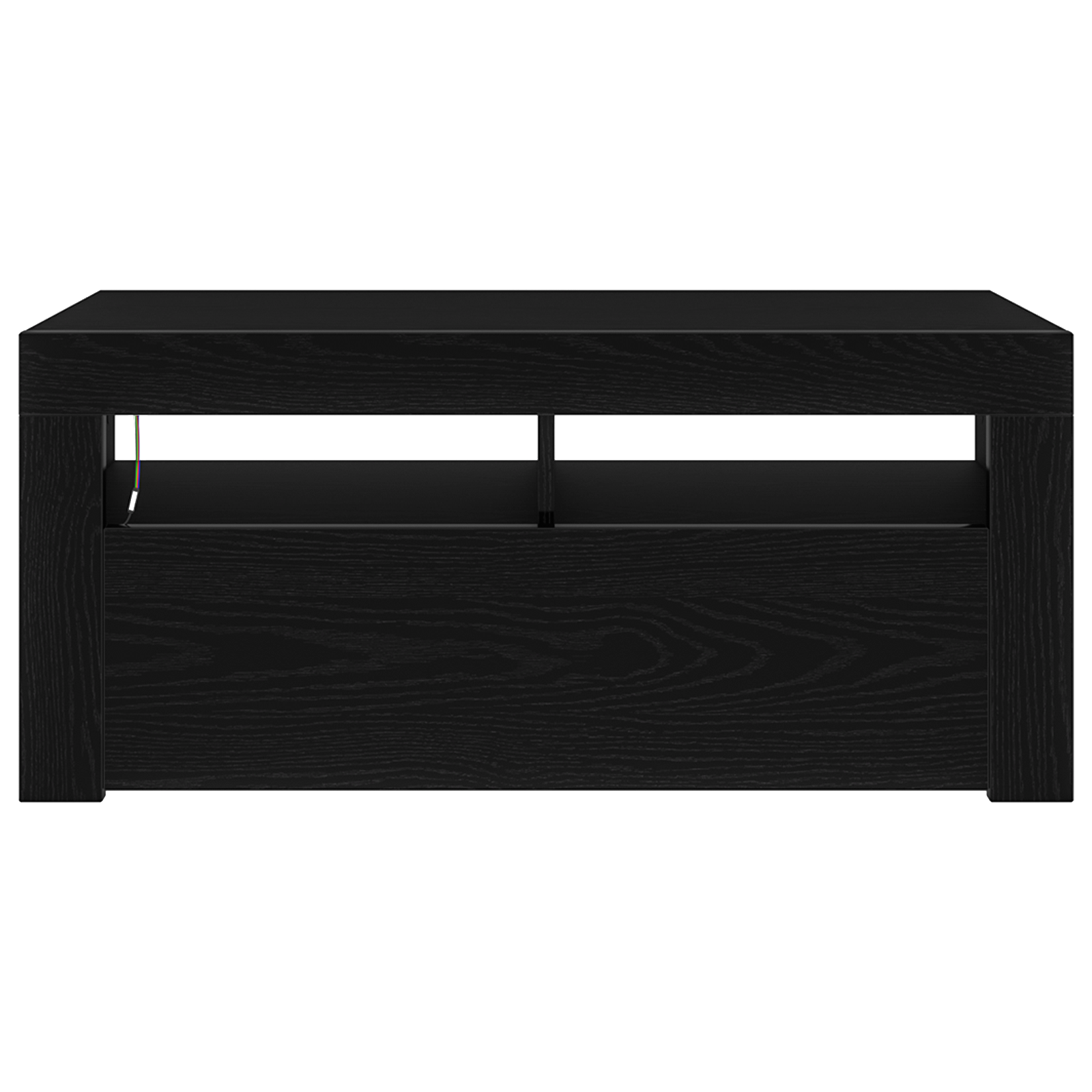 Cabinet TV Negru 90 x 35 x 40 cm Lemn compozit GartenMobel Dekor