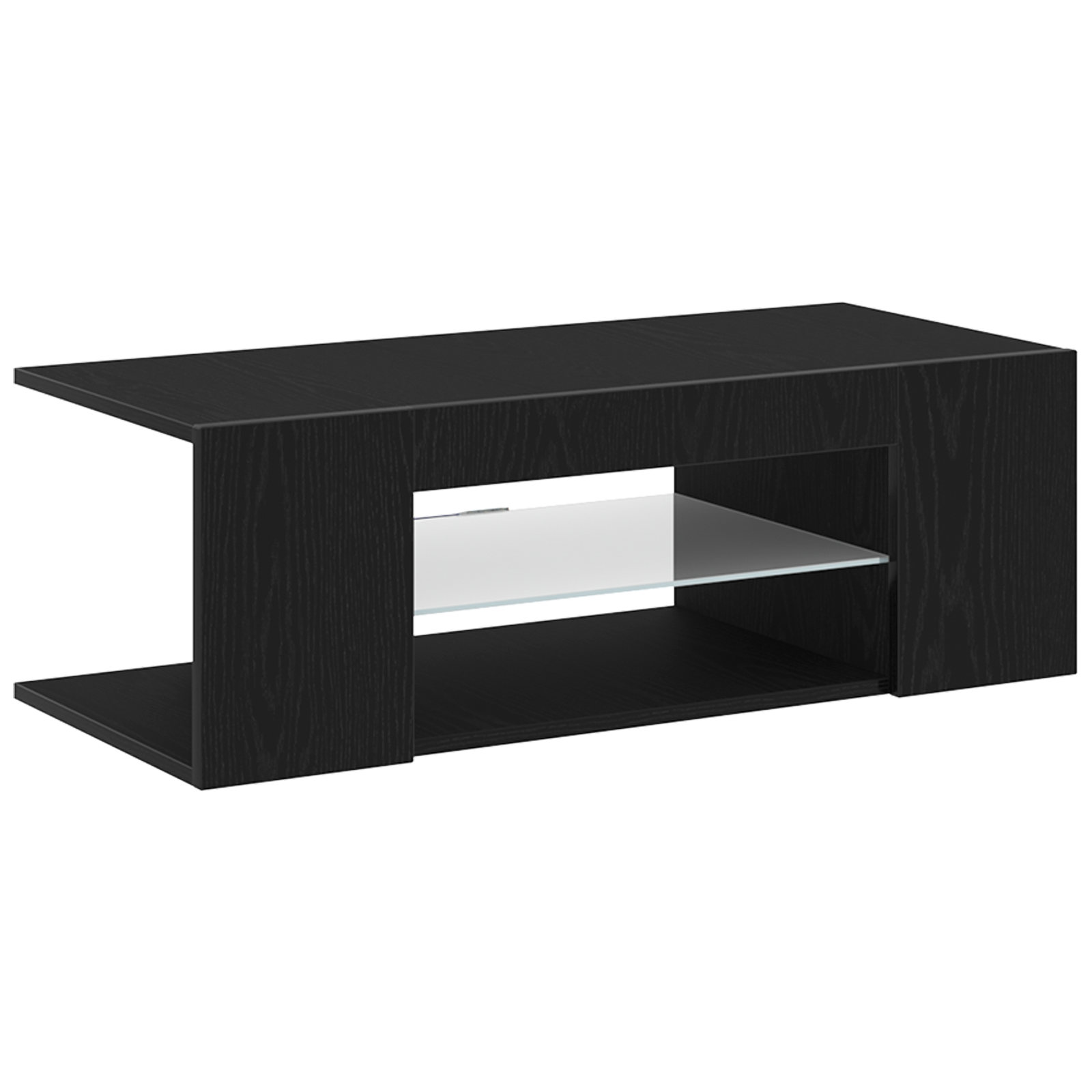 Cabinet TV Negru 90 x 39 x 30 cm Lemn compozit GartenMobel Dekor