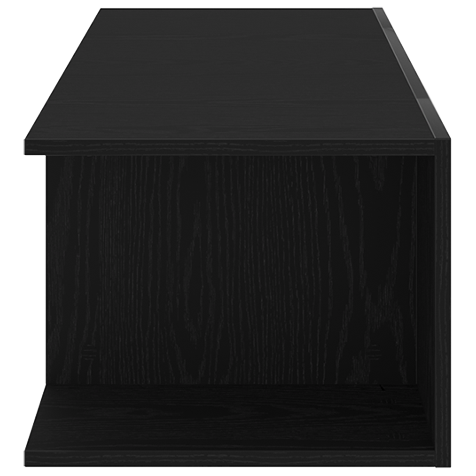 Cabinet TV Negru 90 x 39 x 30 cm Lemn compozit GartenMobel Dekor