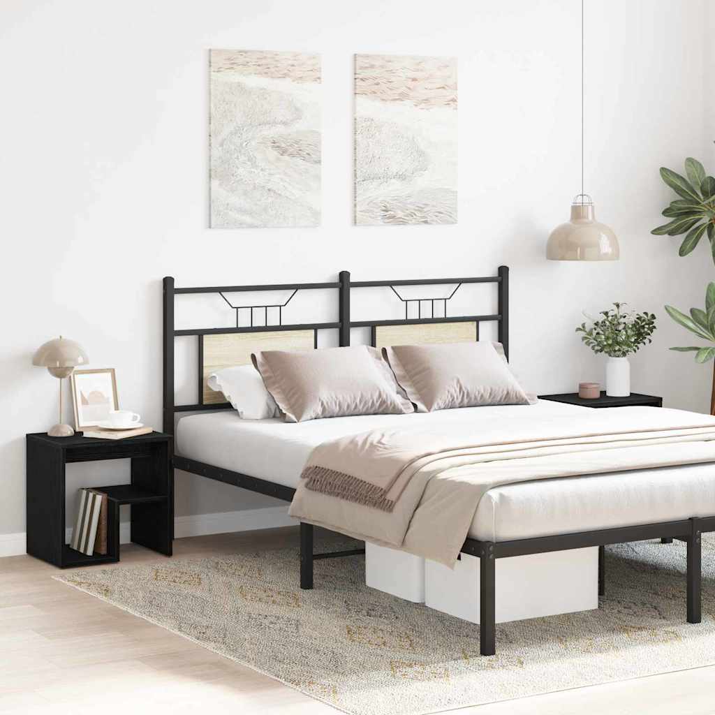 Dulap de noapte 2 pcs Stejar negru 40 x 30 x 40 cm GartenMobel Dekor