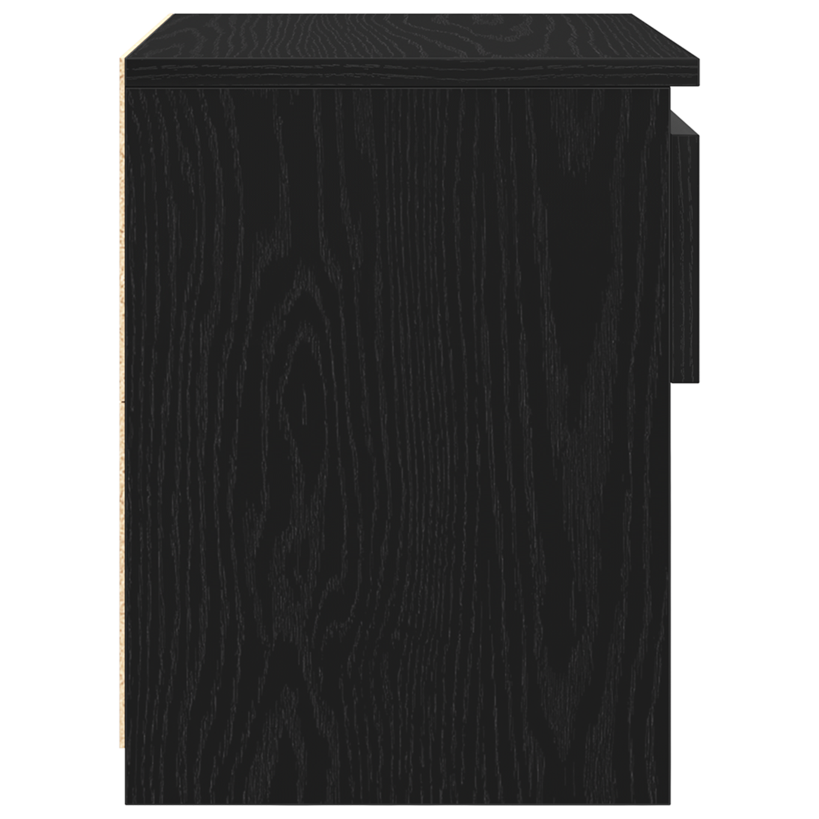 Dulap de noapte Stejar Negru 40 x 30 x 39 cm Lemn compozit GartenMobel Dekor