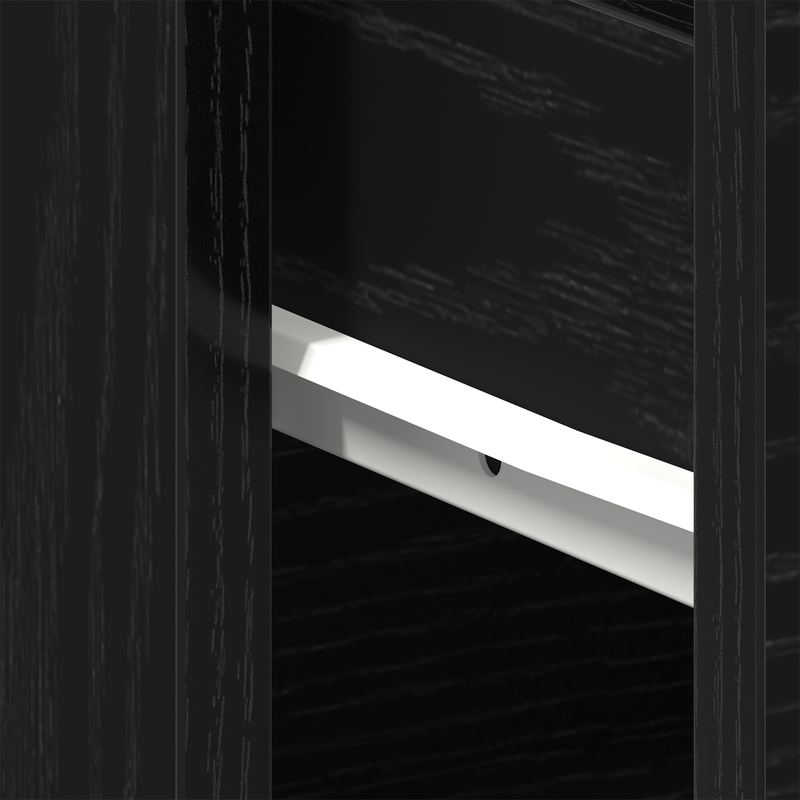 Dulap de noapte Stejar Negru 40 x 30 x 39 cm Lemn compozit GartenMobel Dekor