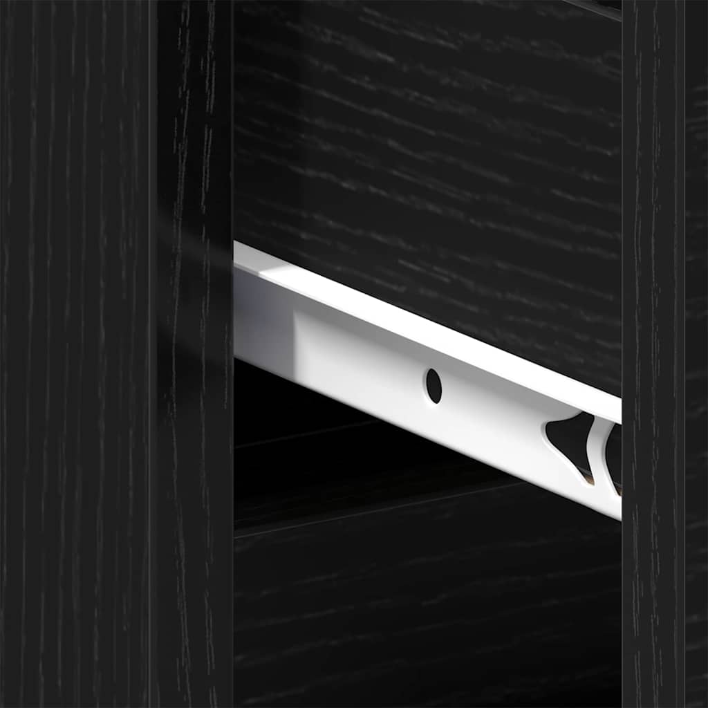 Dulap de noapte Stejar negru 40 x 35 x 69 cm Lemn compozit GartenMobel Dekor