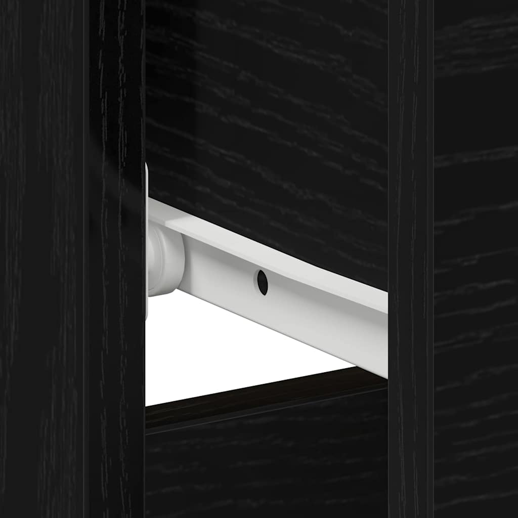 Dulap de noapte Stejar negru 40 x 40 x 50 cm Lemn compozit GartenMobel Dekor