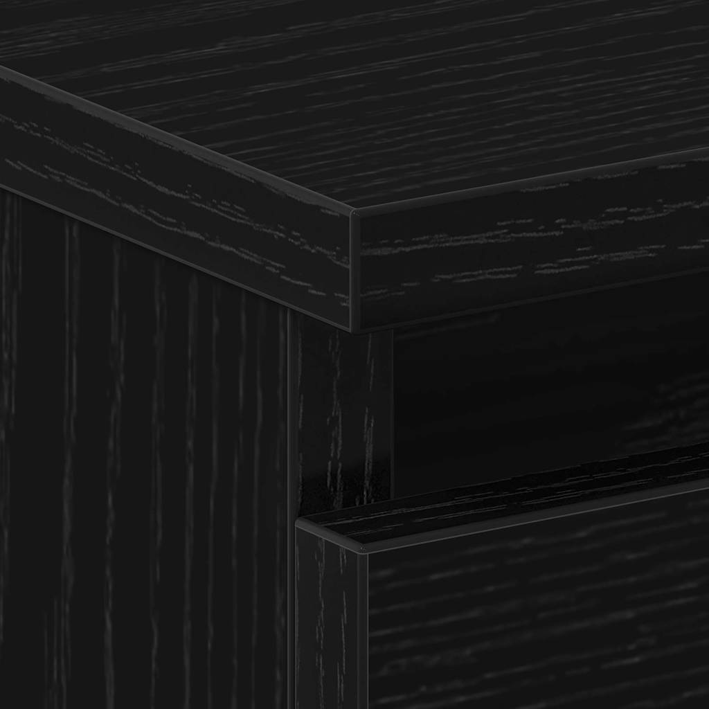 Dulap de noapte Stejar negru 50 x 40 x 43.5 cm Lemn compozit GartenMobel Dekor