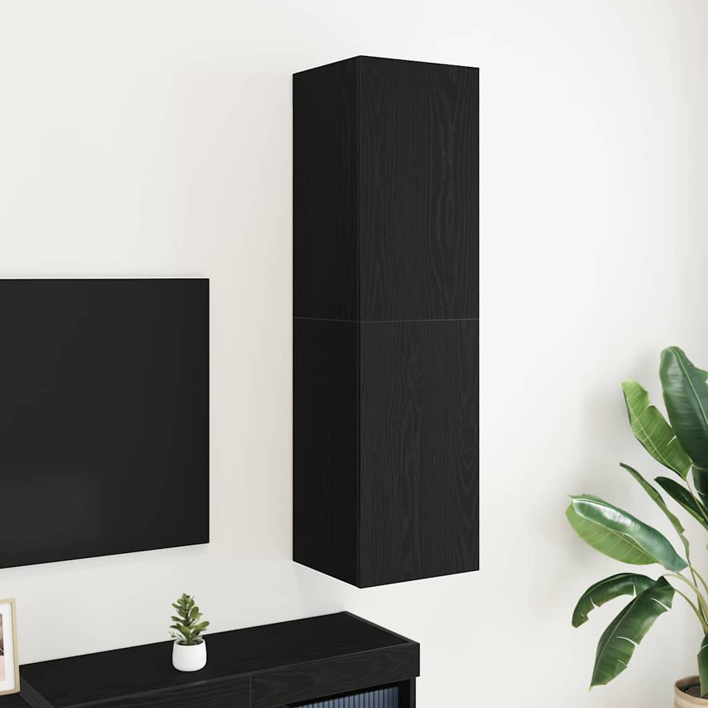 Dulap pentru TV de perete Stejar negru 30.5 x 30 x 110 cm GartenMobel Dekor