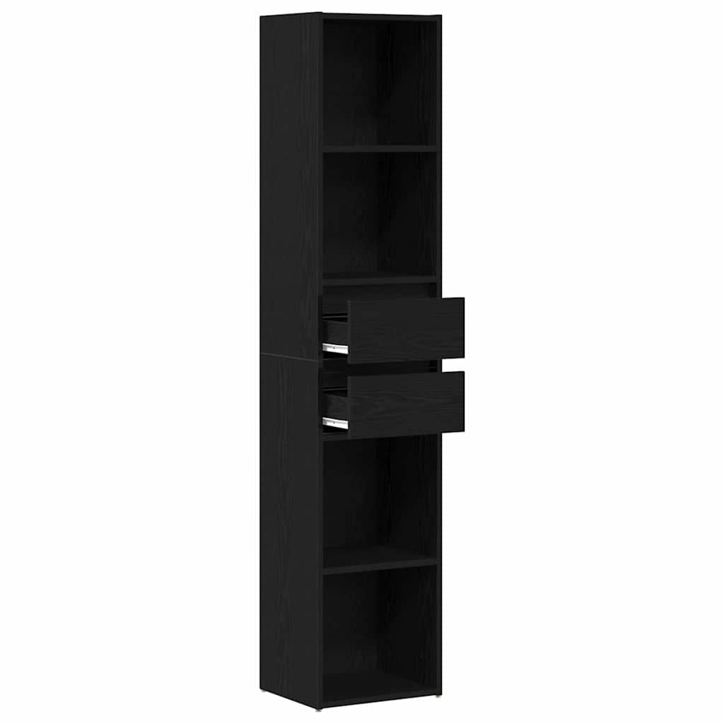 Dulap pentru cărți Stejar negru 36 x 30 x 171 cm Lemn compozit GartenMobel Dekor