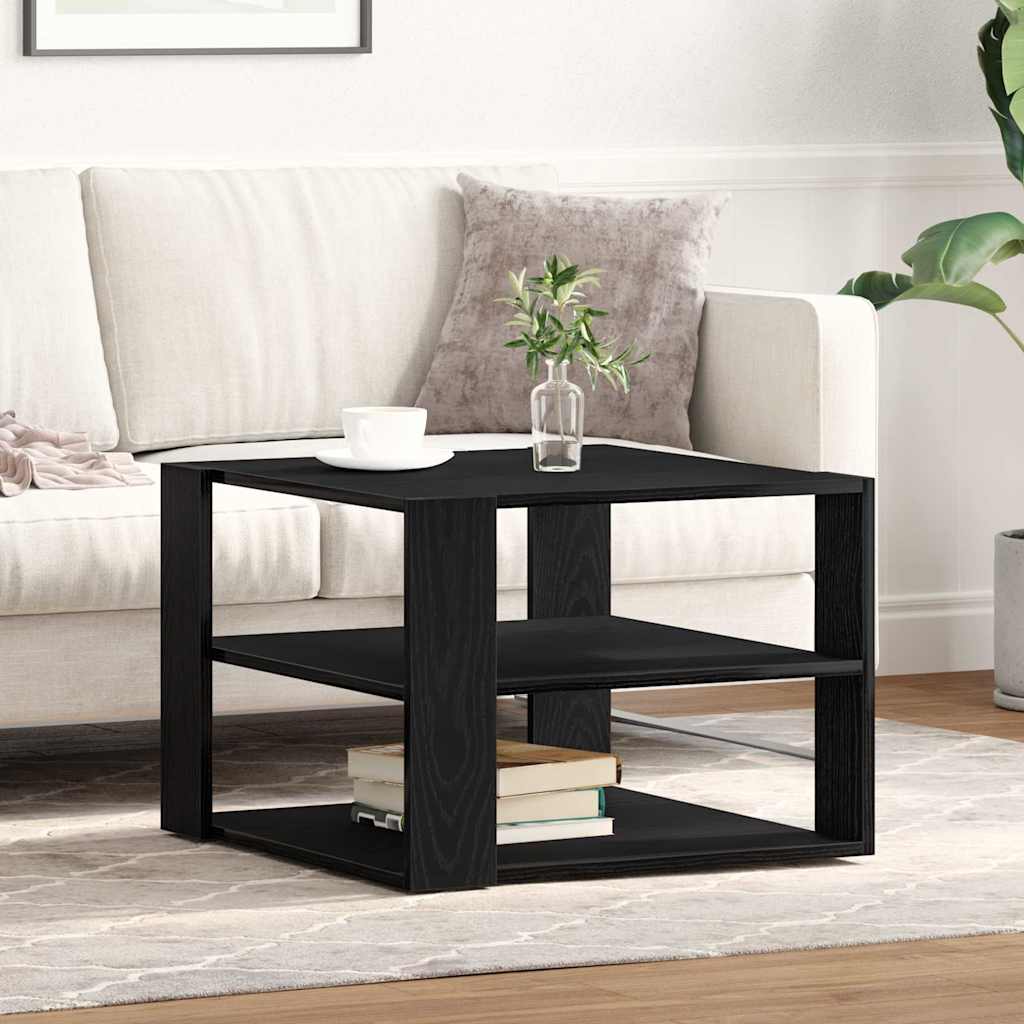 Masa de Cafea Stejar negru 59,5 x 59,5 x 40 cm Lemn compozit GartenMobel Dekor