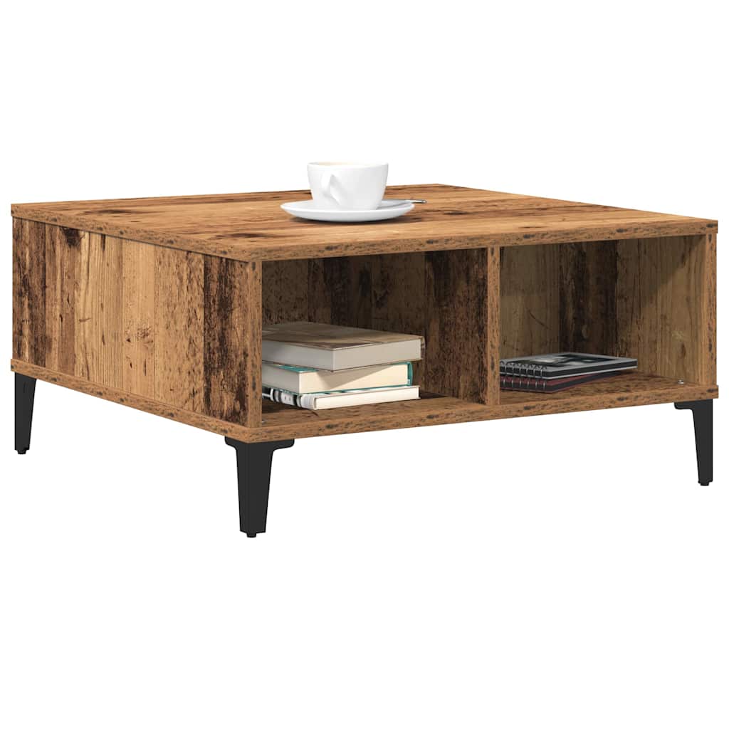 Masă de cafea Lemn vechi 60 x 60 x 30 cm Lemn compozit GartenMobel Dekor