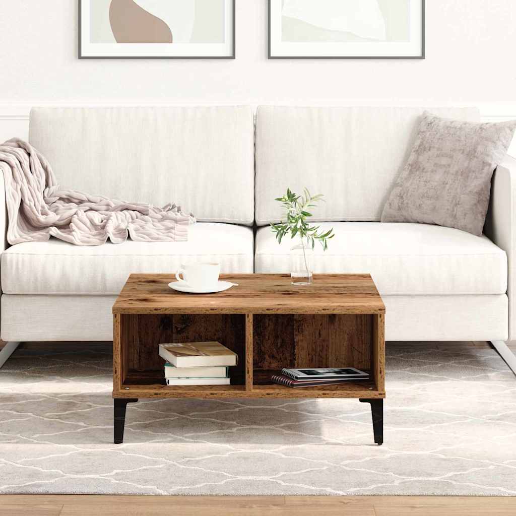 Masă de cafea Lemn vechi 60 x 60 x 30 cm Lemn compozit GartenMobel Dekor