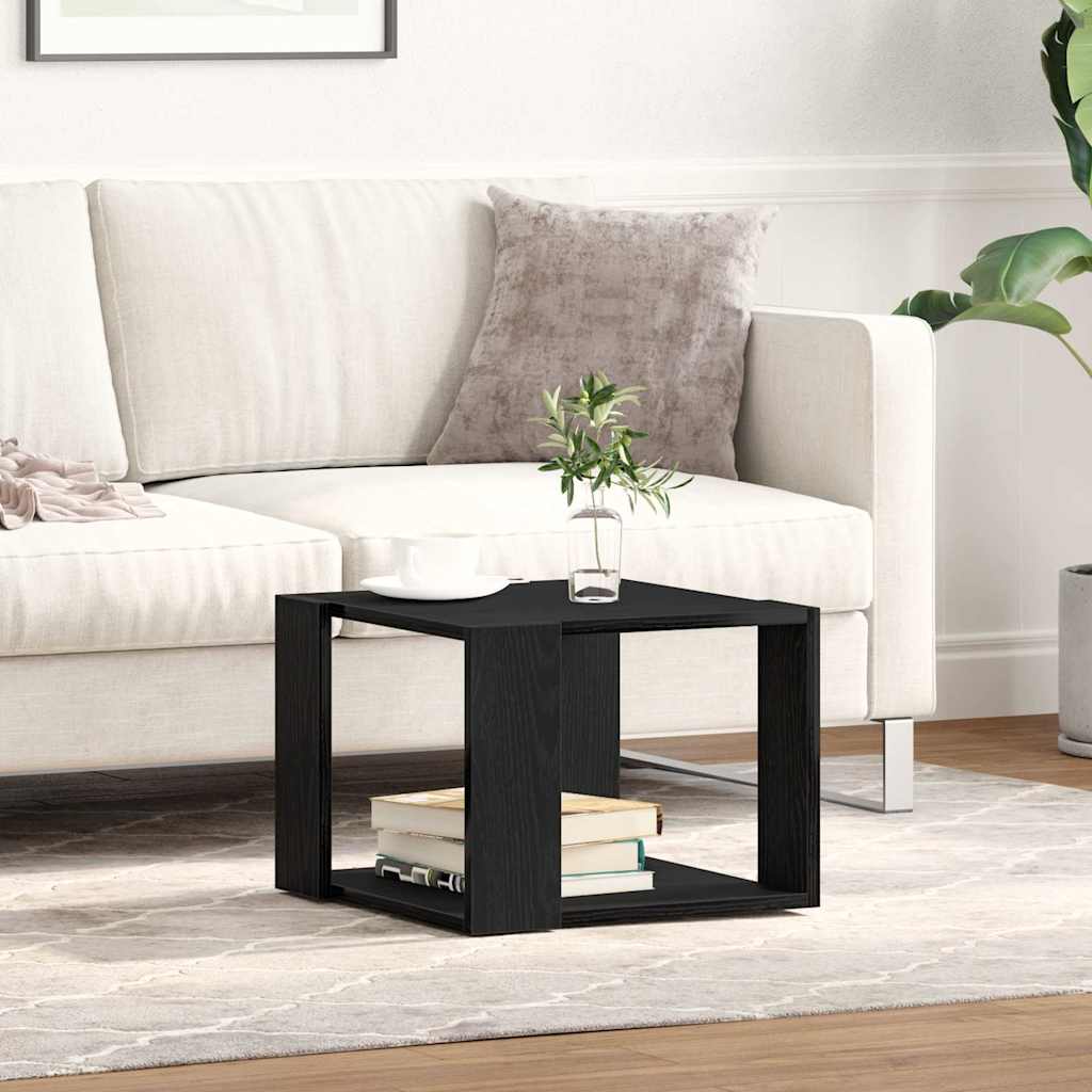 Masă de cafea Stejar negru 40 x 40 x 30 cm Lemn compozit GartenMobel Dekor