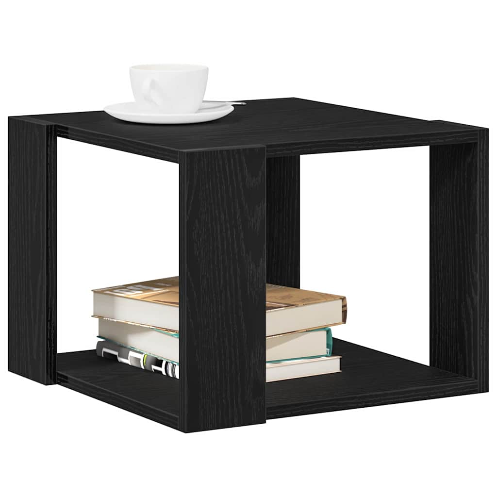 Masă de cafea Stejar negru 40 x 40 x 30 cm Lemn compozit GartenMobel Dekor