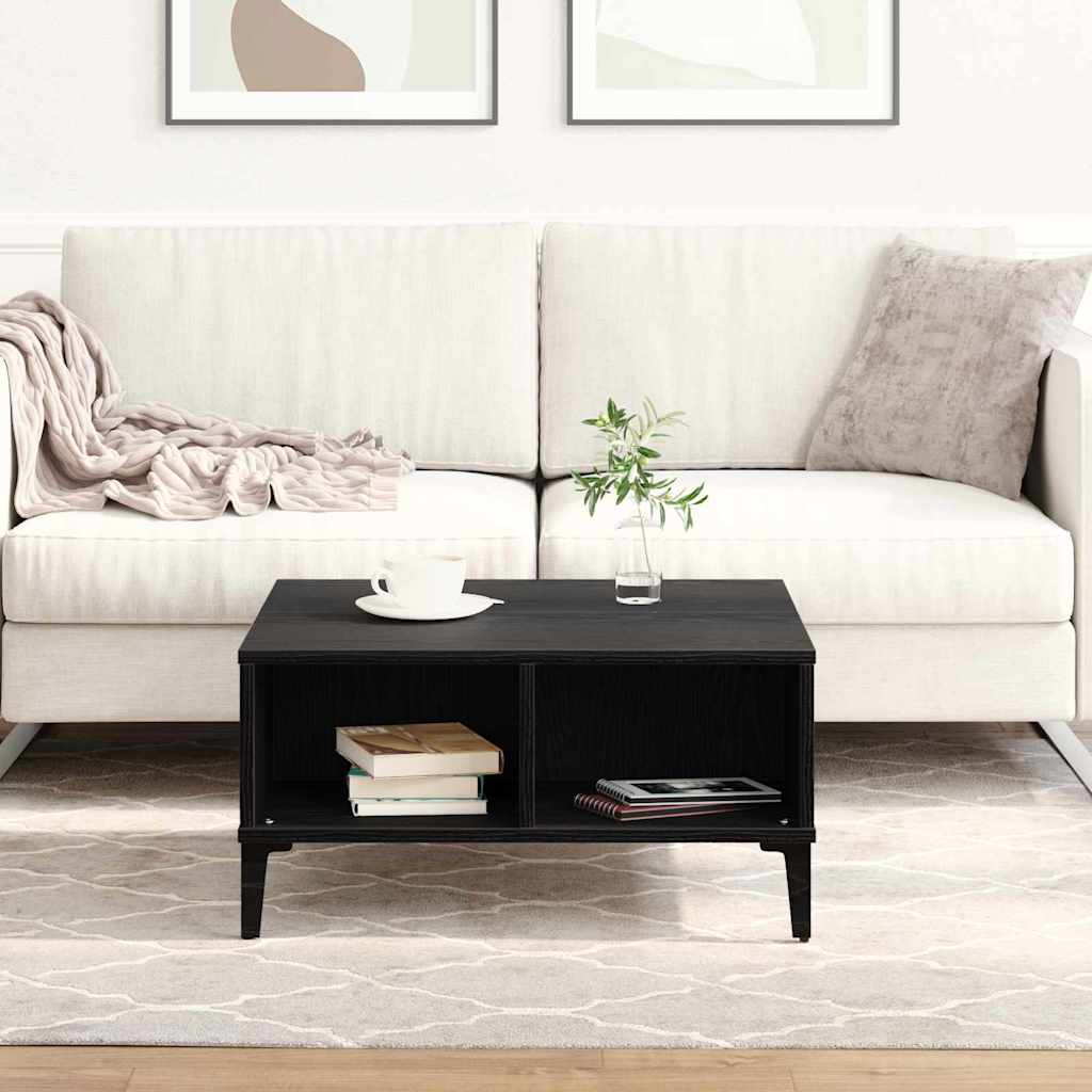 Masă de cafea Stejar negru 60 x 60 x 30 cm Lemn compozit GartenMobel Dekor