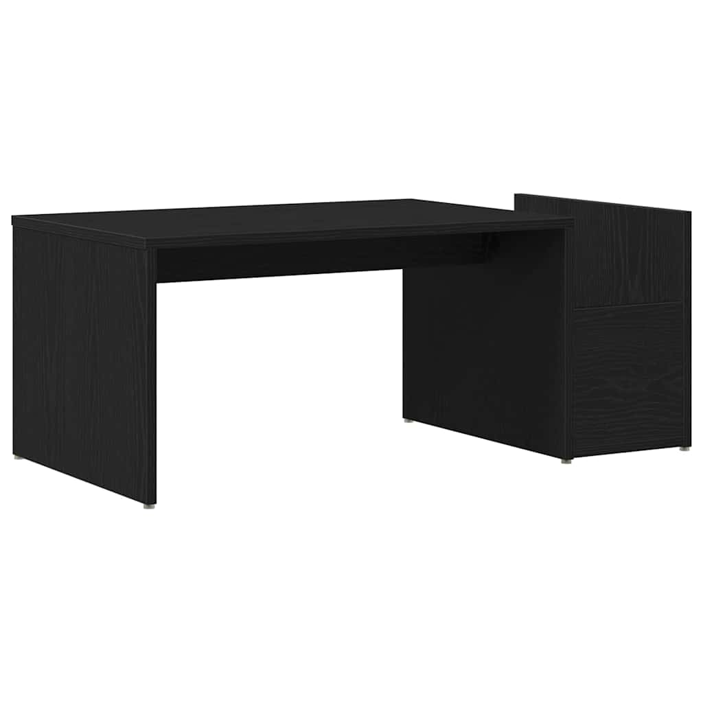 Masă de cafea Stejar negru 90 x 45 x 35 cm Lemn compozit GartenMobel Dekor